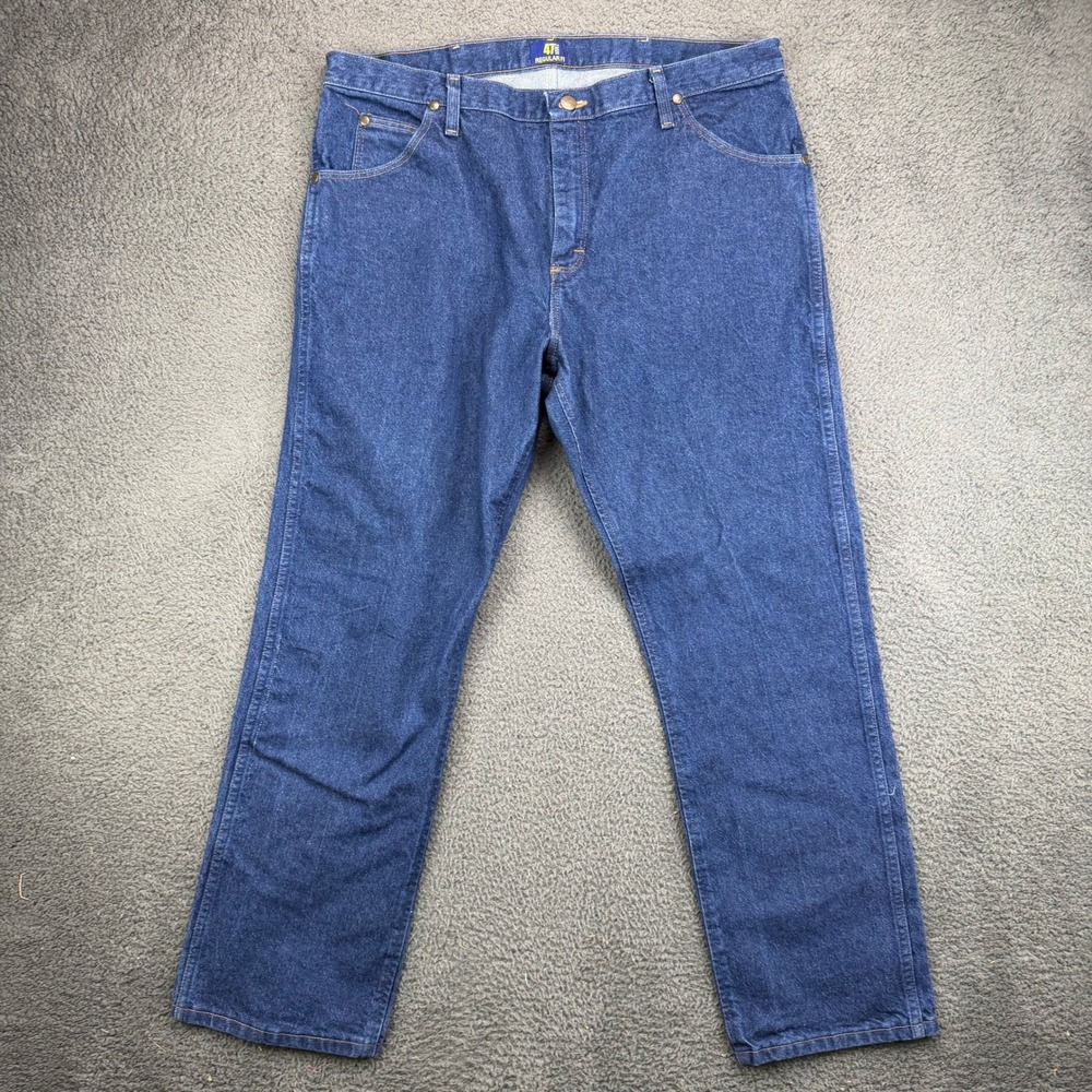 Wrangler 47MWZPW Mens Regular Fit Cowboy Cut Jeans Blue Denim 38x30